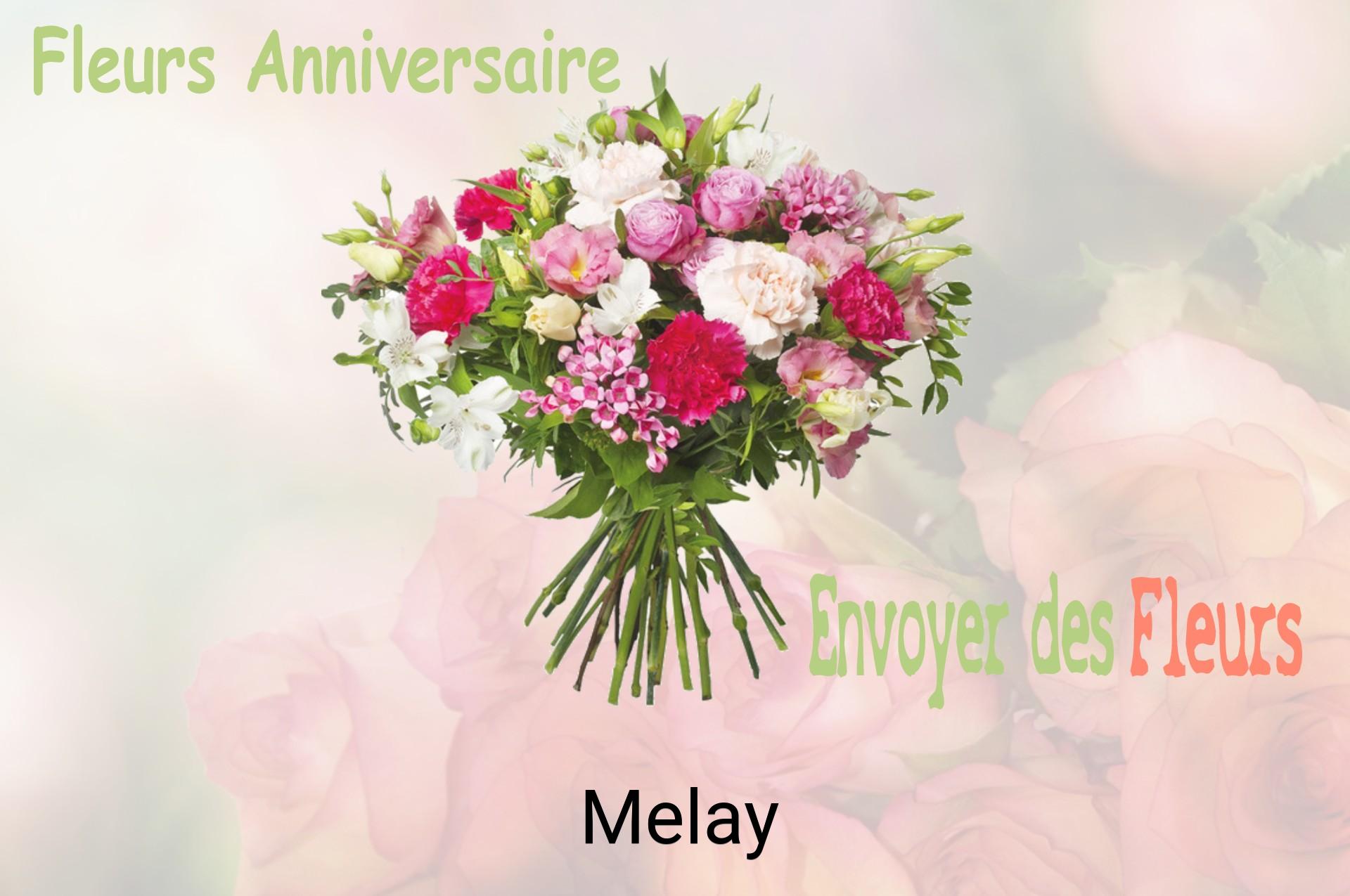 Bouquet de fleurs d’anniversaire livré à Melay